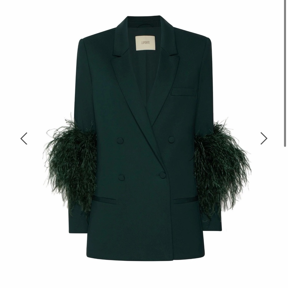 Lapointe Scuba blazer with feather